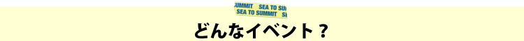 どんなイベント？